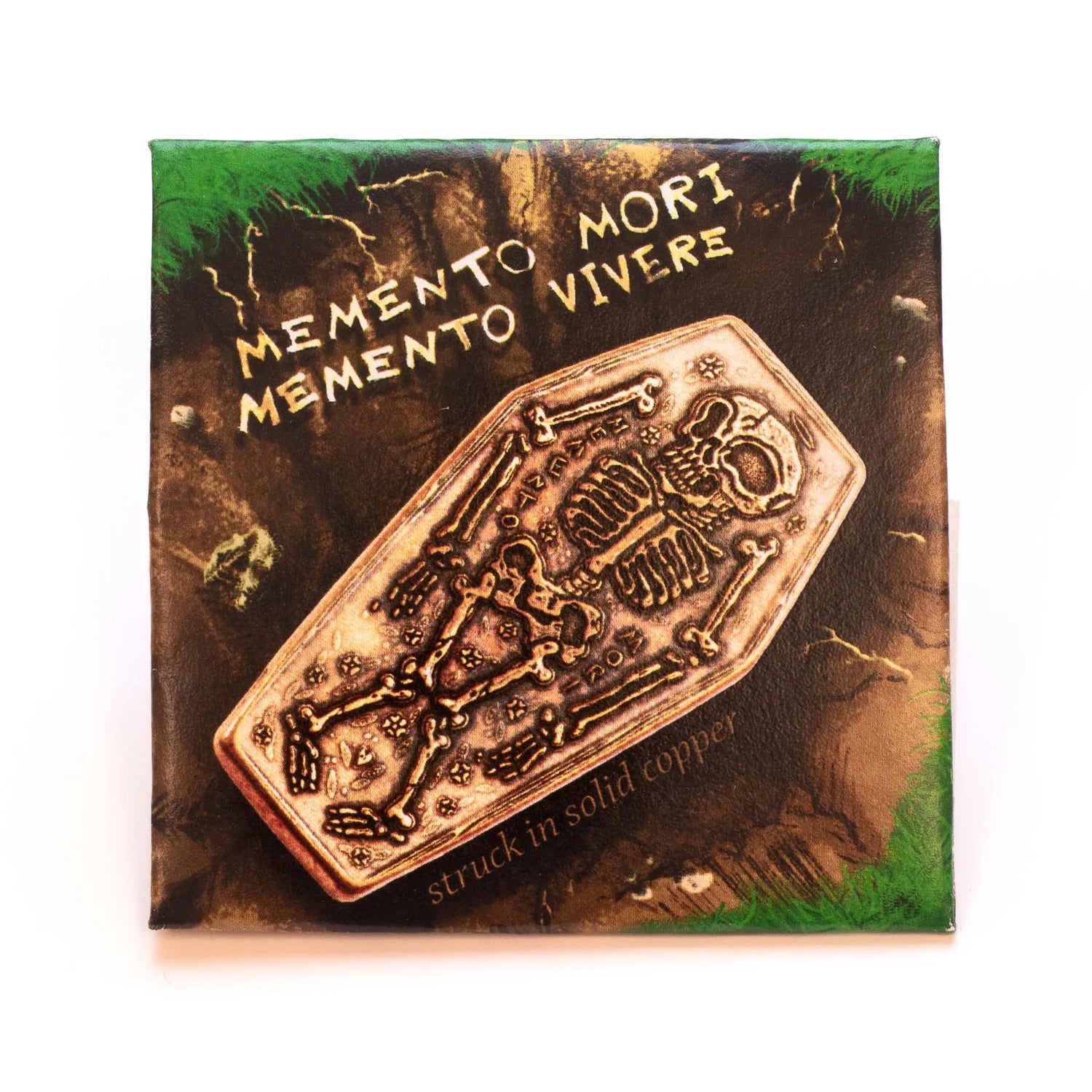 Coffin Memento Mori Memento Vivere Copper