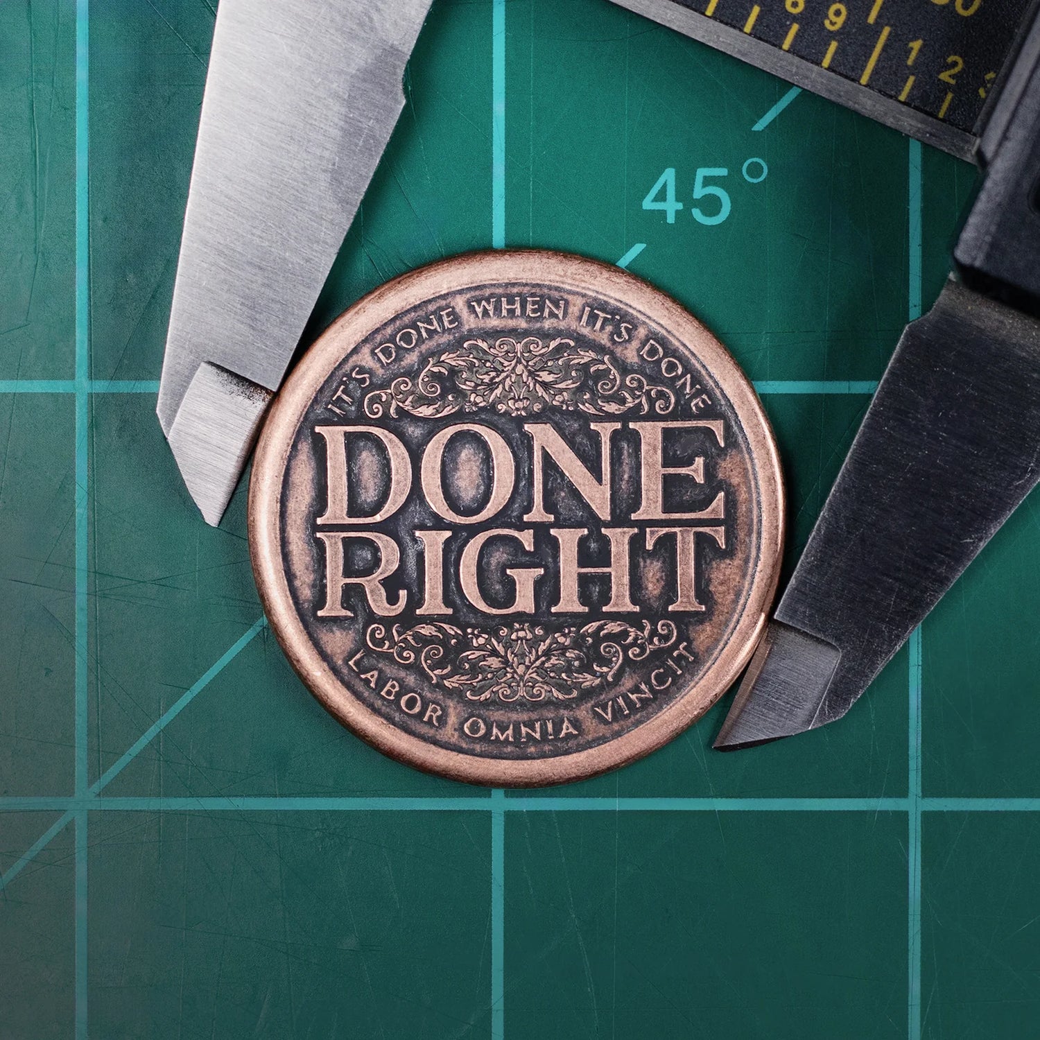 Done Right, Done Quick - Decision Maker Coin in Solid Copper
