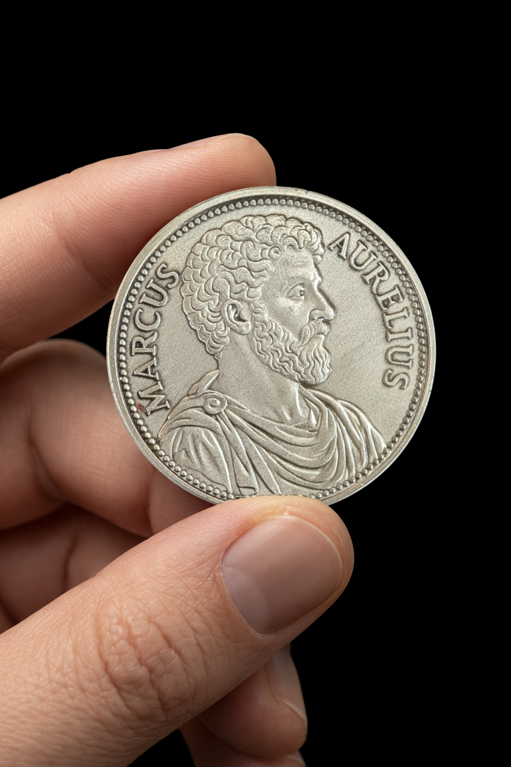 Marcus Aurelius Stoic Coin – “Power Over Your Mind” Inspirational Philosophy Coin | Stoicism Gift, Mindfulness Token, Motivational Desk Coin