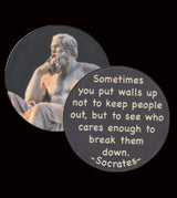 (5) Socrates "Breaking Walls" Philosophy Chip