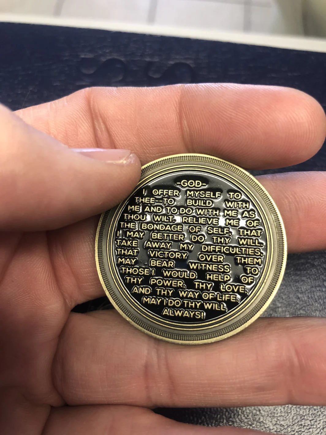 Colorful Roman Numeral AA Coin 1-60yrs Sobriety Chip