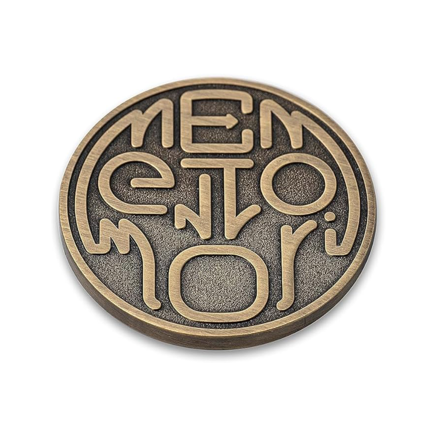 Memento Mori Coin – Hidden Skull Brass EDC Challenge Coin