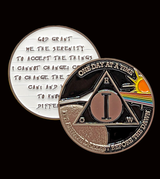 Sun & Moon AA Coin 1-60yrs Sobriety Chip