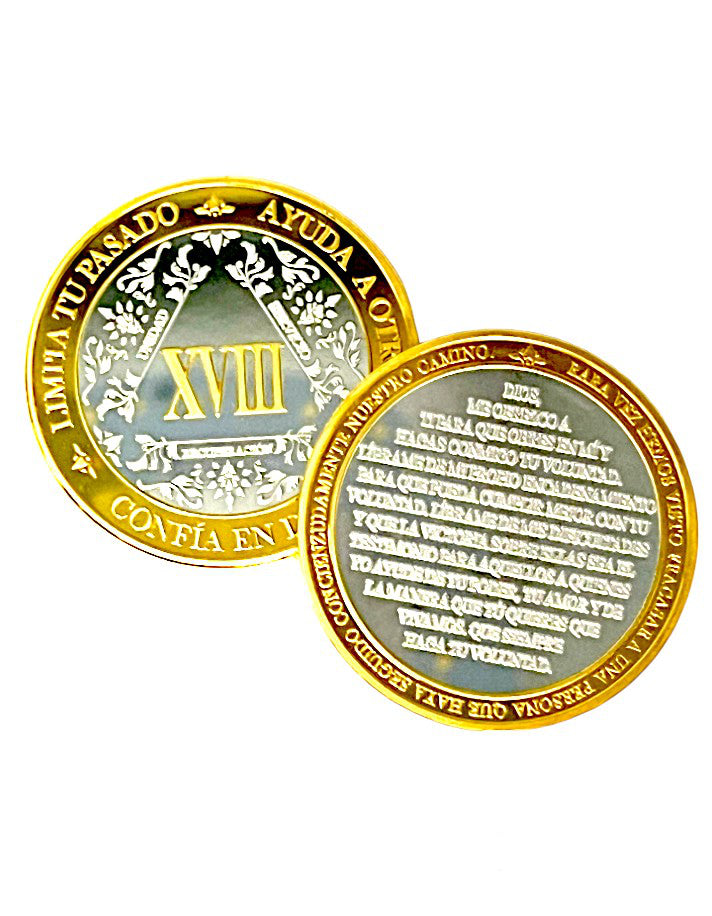 Spanish Silver & Gold AA Medallion